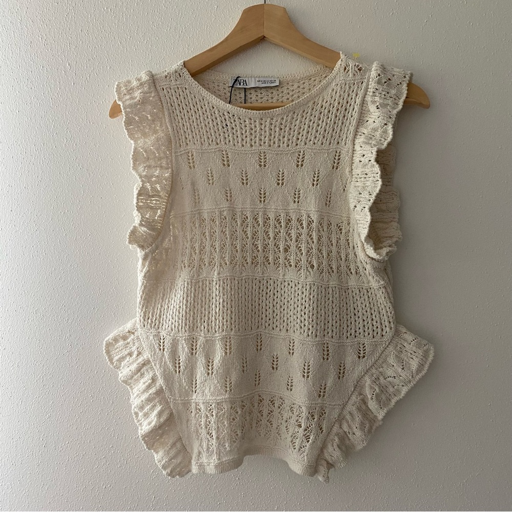 Zara crochet top